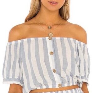 Eberjey Umbrella Stripes Harper Crop Top